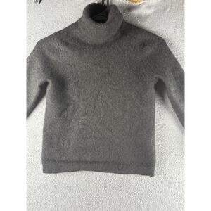 Morgan Taylor Cashmere Sweater Pullover Turtle neck Long Sleeve Girls L Black